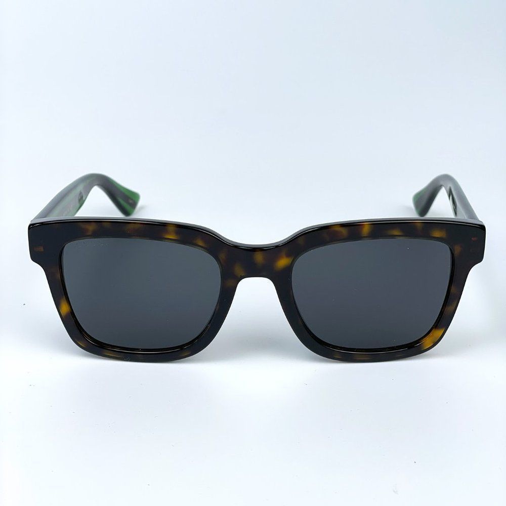 GUCCI GG0001SN 003 Sunglasses Havana Red Green Square Anti-Reflective … - Picture 7 of 13